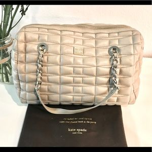 Kate Spade Cream Quilted Bag